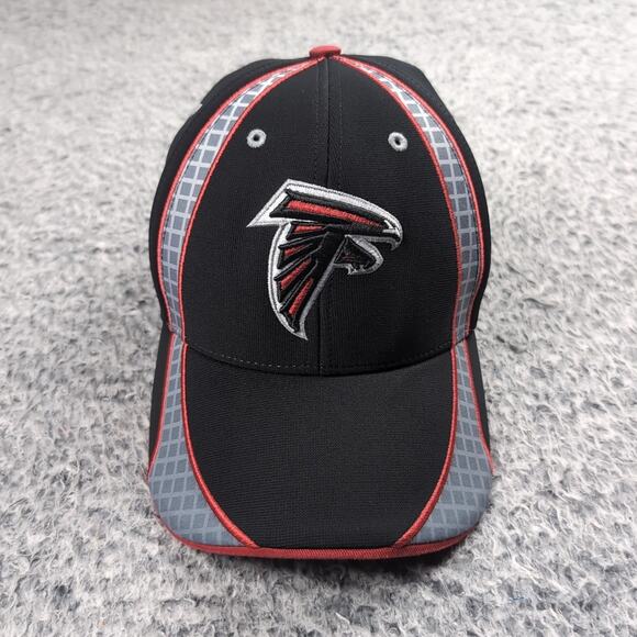 Atlanta Falcons Hat Adult One Size NFL Black Red Gray Adjustable Strapback 47 - Picture 1 of 6